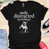 Easily distracted by bulldogs - V5 - Paw Sideways T-Shirt